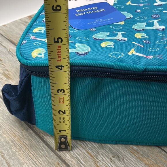 Kids Insulated Reusable Lunch Box with Antimicrobial Liner & Water Bottle Holder - Picture 5 of 9